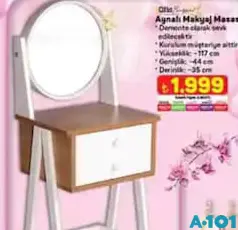 OFİS BAZAAR AYNALI MAKYAJ MASASI